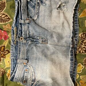 American Eagle Outfitters Light Blue Denim Mini Skirt